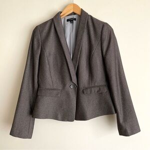 Ann Taylor Herringbone Peplum Blazer NWOT Size 8 Petite